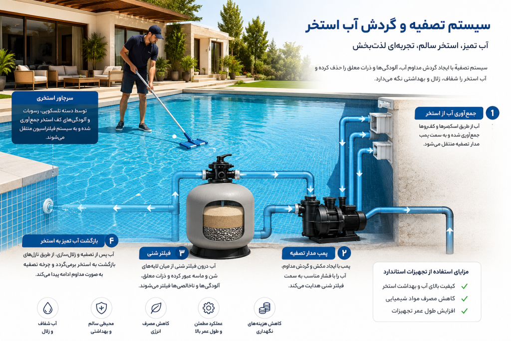 دسته بندی تجهیزات استخری